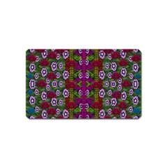 Floral Climbing To The Sky For Ornate Decorative Happiness Magnet (name Card) by pepitasart