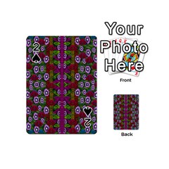 Floral Climbing To The Sky For Ornate Decorative Happiness Playing Cards 54 (mini) by pepitasart