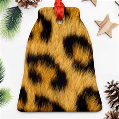 Animal Print Leopard Bell Ornament (two Sides) by NSGLOBALDESIGNS2