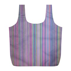 Broken Tv Screen Full Print Recycle Bag (l) by dressshop