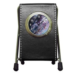 Planetary Pen Holder Desk Clock by ArtByAng