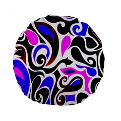 Retro Swirl Abstract Standard 15  Premium Round Cushions by dressshop
