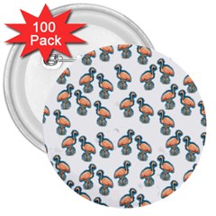 Flaming Gogo 3  Buttons (100 Pack)  by ArtByAng