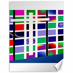 Color Graffiti Pattern Geometric Canvas 18  X 24  by Nexatart