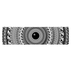 Graphic Design Round Geometric Satin Scarf (oblong) by Nexatart