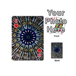 Pattern Art Form Architecture Playing Cards 54 (Mini) Front - Heart6
