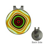 Digital Art Background Yellow Red Hat Clips with Golf Markers Front