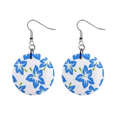 Hibiscus Wallpaper Flowers Floral Mini Button Earrings by Sapixe