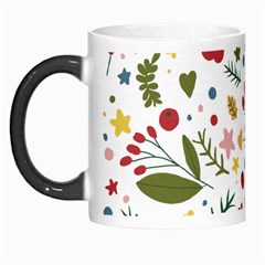 Floral Christmas Pattern  Morph Mugs by Valentinaart