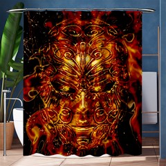 Vulcano Poster Artwork Shower Curtain 60  X 72  (medium)  by dflcprintsclothing