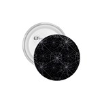 Pattern Spiderweb Halloween Gothic on black background 1.75  Buttons Front