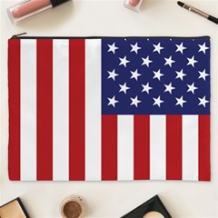 Us Flag Stars And Stripes Maga Cosmetic Bag (xxxl) by snek