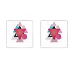 Geometric Line Patterns Cufflinks (Square) Front(Pair)