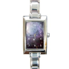 Orion Nebula Pastel Violet Purple Turquoise Blue Star Formation Rectangle Italian Charm Watch by genx