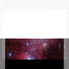 Christmas Tree Cluster Red Stars Nebula Constellation Astronomy Rectangular Jigsaw Puzzl by genx