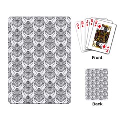 Scarab Pattern Egyptian Mythology Black And White Playing Cards Single Design by genx