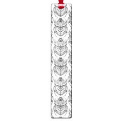 Scarab Pattern Egyptian Mythology Black And White Large Book Marks by genx