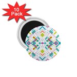 Graphic Design Geometry Shape Pattern Geometric 1.75  Magnets (10 pack)  Front