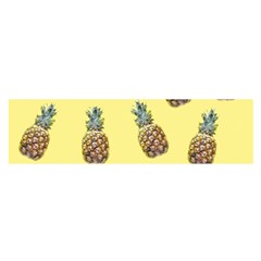 Pineapples Fruit Pattern Texture Satin Scarf (oblong) by Simbadda