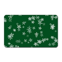 Template Winter Christmas Xmas Magnet (rectangular) by Simbadda