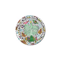 Snowglobe Golf Ball Marker by chellerayartisans