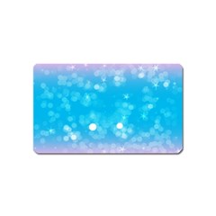 Background Abstract Christmas Snow Magnet (name Card) by Wegoenart