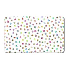 Snowflakes Snow Winter Ice Cold Magnet (rectangular) by Wegoenart