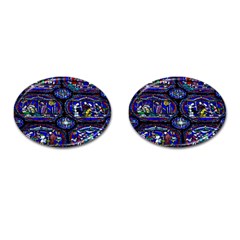 Church Window Canterbury Cufflinks (oval) by Wegoenart