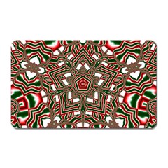 Christmas Kaleidoscope Magnet (rectangular) by Wegoenart