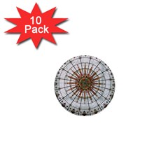 Dome Glass Architecture Glass Dome 1  Mini Buttons (10 Pack)  by Wegoenart