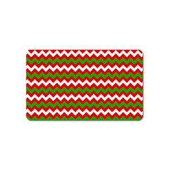 Christmas Paper Scrapbooking Pattern Magnet (name Card) by Wegoenart
