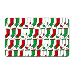 Stocking Background Magnet (rectangular) by Wegoenart