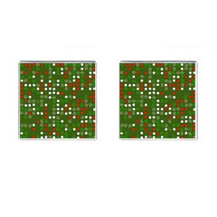 1960 s Christmas Background Cufflinks (square) by Wegoenart