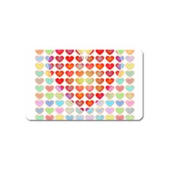 Valentine Valentines Day Card Love Magnet (name Card) by Wegoenart