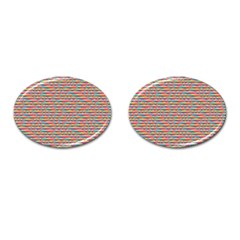 Background Abstract Colorful Cufflinks (oval) by Wegoenart