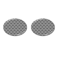 Background Triangle Circle Cufflinks (oval) by Wegoenart