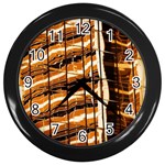 Abstract Architecture Background Wall Clock (Black) Front