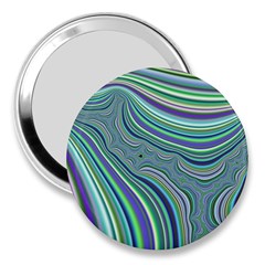 Art Fractal Gradient Colorful Infinity Pattern 3  Handbag Mirrors by Wegoenart