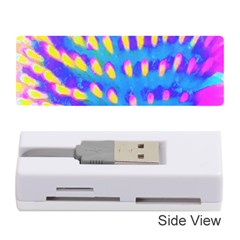 Pink, Blue And Yellow Abstract Coneflower Memory Card Reader (stick) by myrubiogarden