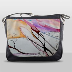 Art Painting Abstract Canvas Messenger Bag by Pakrebo