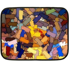 Texture Painting Plot Graffiti Double Sided Fleece Blanket (mini)  by Pakrebo