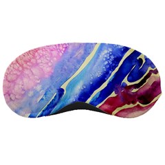 Painting Abstract Blue Pink Spots Sleeping Masks by Pakrebo
