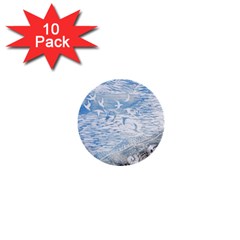 Coast Beach Shell Conch Water 1  Mini Buttons (10 Pack)  by Pakrebo