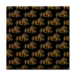 Dragon Motif Print Pattern Face Towel by dflcprintsclothing