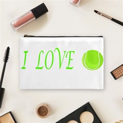 I Lovetennis Cosmetic Bag (medium) by Greencreations