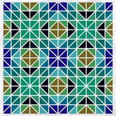Mosaic Triangle Symmetry Canvas 20  X 20  by Pakrebo