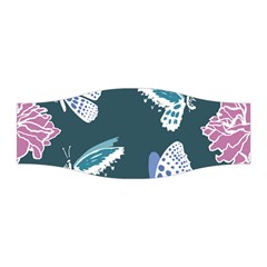 Butterfly Pattern Dead Death Rose Stretchable Headband by Pakrebo