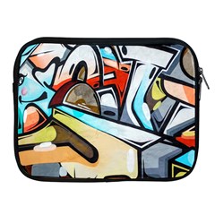Blue Face King Graffiti Street Art Urban Blue And Orange Face Abstract Hiphop Apple Ipad 2/3/4 Zipper Cases by genx