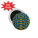 Flowers Coming From Above Ornate Decorative 1.75  Magnets (100 pack)  Front