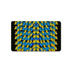 Flowers Coming From Above Ornate Decorative Magnet (name Card) by pepitasart